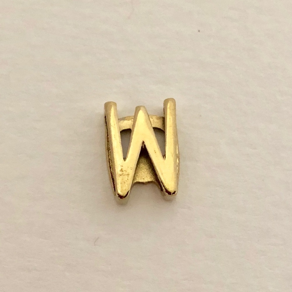 KEEP Collective Letter Charm - W